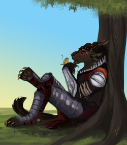 charred-meat:  azazaelle-thecharr:  Second sketch commission