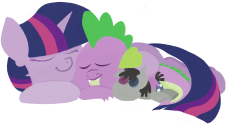 >twilight cuddling spike cuddling smarty pants