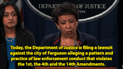 nevaehtyler:    US government sues Ferguson over police reform.