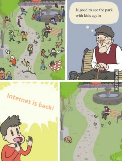 9gag:  Park nowadays