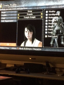 bloodborne:  cute-robots:  My demons souls character is really