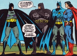 thecomicsvault:  Earth-One Batman, Earth-31 Batman, Earth-Two