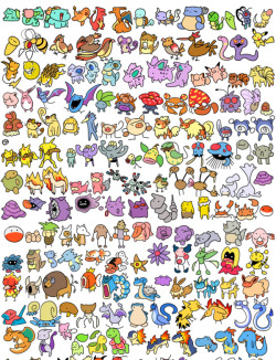 gaksdesigns:  All 493+ Pokemon(Old) by OneEyedMe 