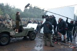fuckyeahbehindthescenes:  To prepare for her role as Peggy Carter,