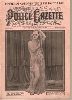 kittyinva:  Kittyinva: May, 1921 cover of “The Police Gazette”