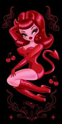 sexy pinups, dark art, Halloween