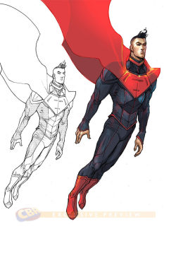 dcuniversepresents:  Justice league 3000 Superman. Design by