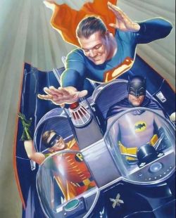 androidsghost:  Batman / Adam West   by Alex Ross 