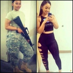 damn makes me want to serve my country just so i can get stationed with her!