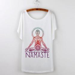 lovelymojobrand:  Tumblr Loose Fit Graphic Tees!Namaste / Yin