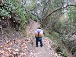 mommies-playtime:  mommies-playtime:  teasing on our hike…stay