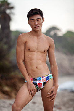 Clarence Chow, with ANTI Management in New York, wearing Wacky