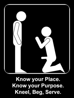 aqh: A faggot should know its place – naked and on its knees.
