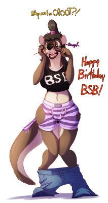 watdraws:  Little doodle for BSB’s birthday :BSpeaking of which,