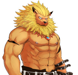 hellishfang:  Artist: BeardCat   Oh look, Leomon (before he’s