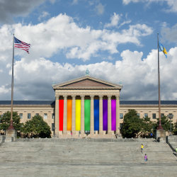 philamuseum:    The Museum is flying rainbow banners in celebration