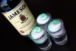 ajoylesseuphoria:  The Jameson buttercream frosting shot.JAMESON