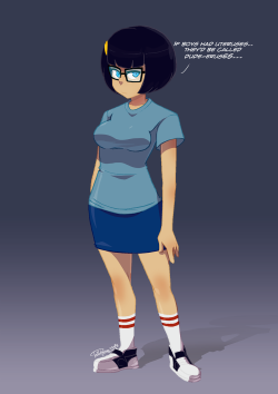 tovio-rogers:    a full body commission of tina belcher finished