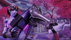 fritzhq:  Widowmaker In Hanamura    Well, I started this like