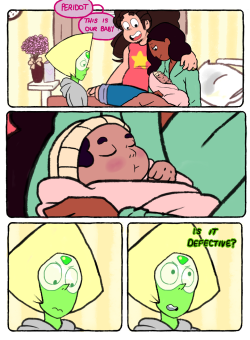 crystalwitches:   aunt peridot meets a baby  (ft the crystal