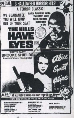 dexgoregasm:  The Hills Have Eyes (1977) & Alice Sweet Alive