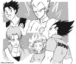 Some DBZ sketches from late last night!