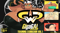 grimdesignworks:  Hey everbody! I’m proud to say I’ve finally finished my very first big image pack! &ldquo;GigaGAL Wrestling Training Exhibition Vol.1&rdquo; &ldquo;Three of my biggest beautiful wrestlers come packed in a fifteen picture bonanza!