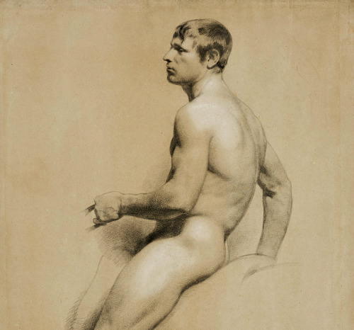 hadrian6:Male Figure Study. 19th.century. circle of William Mulready.