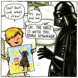 gffa:“BUT DAAAAAAAAAD–”To go with the Darth Dad and Little