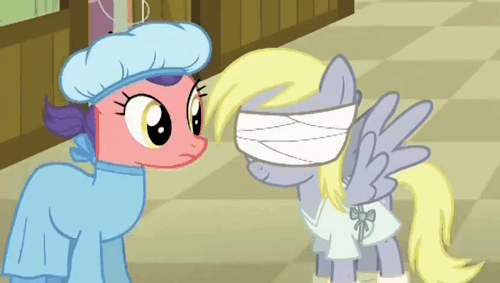 lil-mizz-jay: Can we talk about the fact that Derpy is like, almost always smiling? Can we talk about how like literally no matter what happens Derpy is just like “:D” Derpy is the happiest pony in fukan Equestria and I’m happy for her  She is gifted