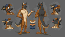 temiree: Reference sheet commission Waffles and Lucky, commissioned