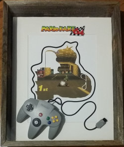 retrogamingblog:  Mario Kart 64 Wall Art made by RetroGameSihlouettes