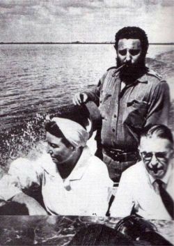  Simone de Beauvoir, Jean-Paul Sartre et Fidel Castro, 1960.