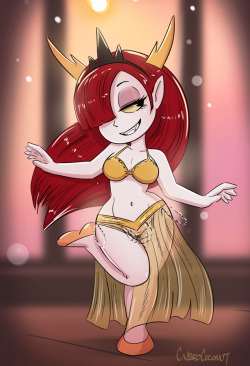 Belly dancer Heckapoo!Check out the nsfw version right now on