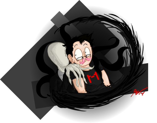 kcampbell499:  MARKIPLIER AND THE SLENDY MAN! Ain’t this adorable? :3 Speeddrawing Coming soon…