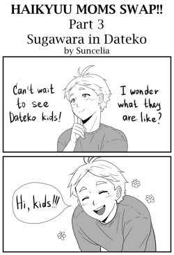 suncelia-art:  Haikyuu moms swap!! Part 3/5: Sugawara in Dateko