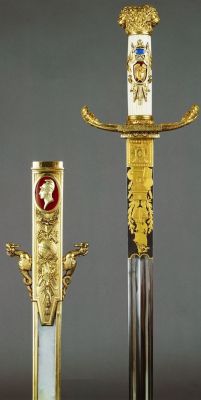 art-of-swords:  Robe sword and scabbardDated: 1802-03Maker: Nicolas