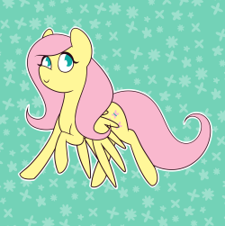 princessnoob-art:  Fluttershy in that style I did a while ago!