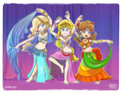 thebourgyman: Charming Belly Dancer Princesses! I had way too