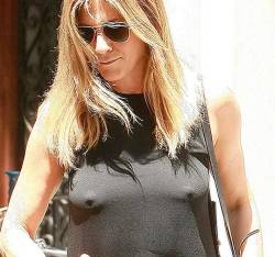 starprivate:  Jennifer Aniston’s hard nipples world record