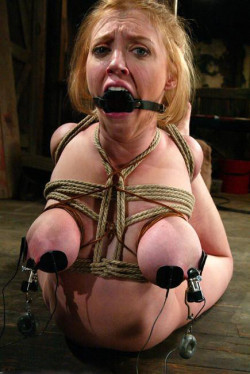 4bdsmsluts:  what it feels like to be bound tight, your breasts