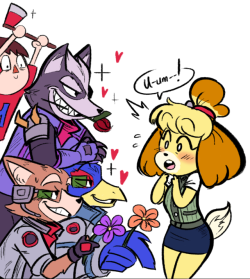 scruffyturtles:RUH ROH everyone wants to date the pupper <3