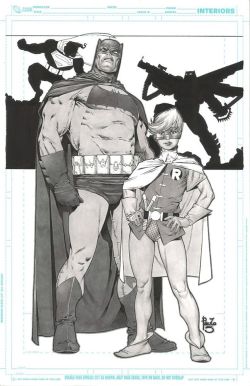 jokerharley2345:  Frank Miller like Style Dark Knight Art by