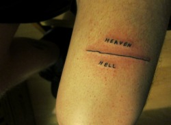 sallymknz:HEAVEN | HELL on Tyler. Design by JD Banke.