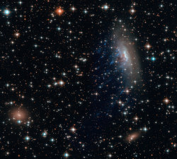 These streaks are actually hot young stars, encased in wispy