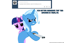 asktwixiegenies:  ((AJ’s apparently tip sharing with Trixie