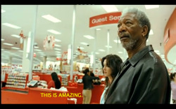 haloquent:  Morgan Freeman visits Target
