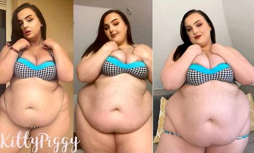 neptitudeplus:She’s twice as wide as when she started gaining,