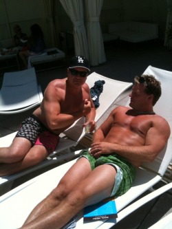 rwfan11:  Chris Jericho- poolside with a friend. If I were the