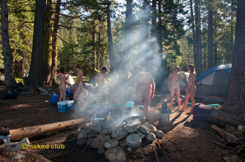 naked-club:  Camping with the Naked Club We’ll be doing more camping this summer in California and Ontario, join us!  .